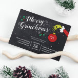 Dr. Seuss | Merry Grinchmas The Grinch Holiday<br><div class="desc">Invite all your family and friends to your Holiday Party this year with these cute Dr. Seuss chalkboard invites. Personalise by adding all your party details.</div>
