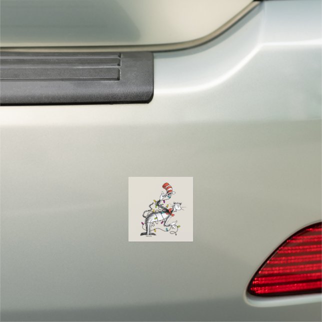 Dr. Seuss | Mischievous Cat in the Hat Car Magnet (In Situ)