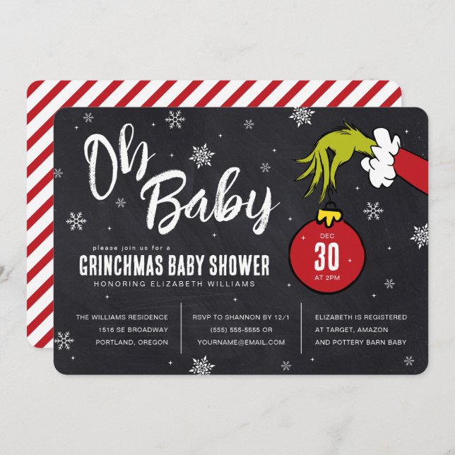 Dr. Seuss | Oh Baby Grinch Baby Shower (Front/Back)