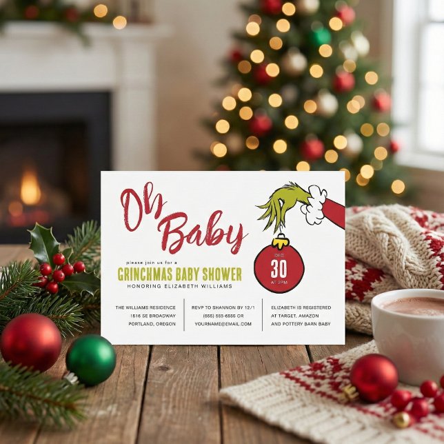 Dr. Seuss | Oh Baby Grinch Baby Shower (Creator Uploaded)