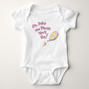 Dr. Seuss Oh, Baby, the Places You'll Go! Pink Baby Bodysuit