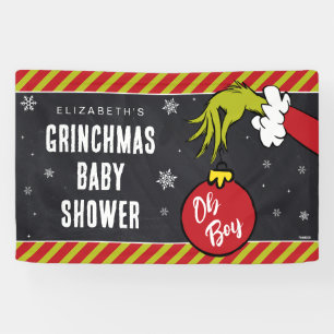 Dr. Seuss   Oh Boy Grinch Baby Shower Banner
