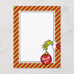 Dr. Seuss   Oh Boy Grinch Baby Shower Thank You Postcard