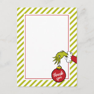 Dr. Seuss Oh Boy Grinch Baby Shower Thank You Postcard