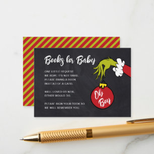 Dr. Seuss   Oh Boy Grinch Books for Baby Enclosure Card