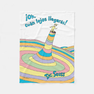 Dr. Seuss   ¡Oh, cuán lejos llegarás! Fleece Blanket