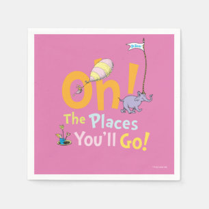 Dr. Seuss   Oh! The Places Parade Napkin