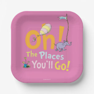 Dr. Seuss   Oh! The Places Parade Paper Plate