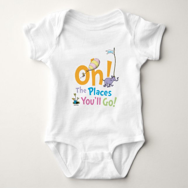 Dr. Seuss | Oh, The Places You'll Go! Baby Bodysuit (Front)