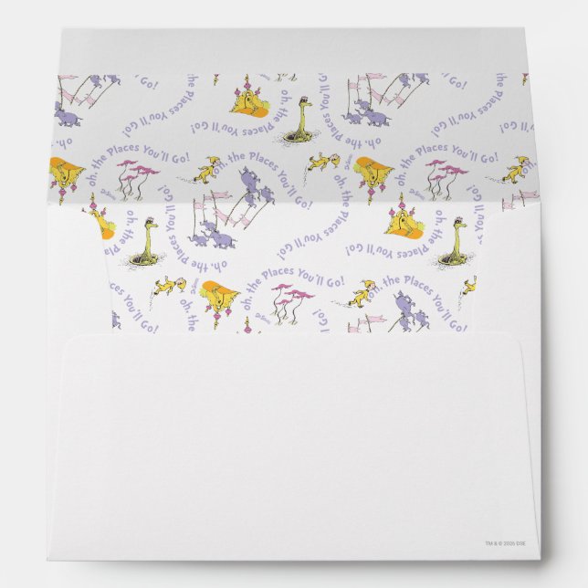 Dr. Seuss "Oh, the Places You'll Go!" Envelope (Back (Bottom))