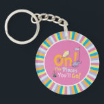 Dr. Seuss | Oh, The Places You'll Go! Key Ring<br><div class="desc">This cute Dr. Seuss sticker is the perfect gift for your graduate.</div>