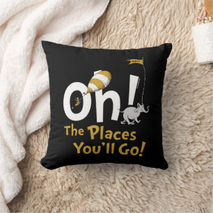 Dr. Seuss   Oh, The Places You'll Go! Retro Cushion