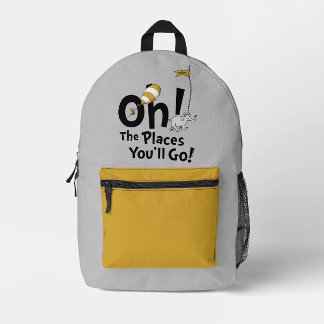 Dr. Seuss | Oh, The Places You'll Go! Retro Printed Backpack (Front)