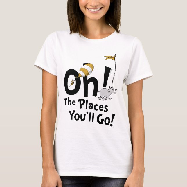 Dr. Seuss | Oh, The Places You'll Go! Retro T-Shirt (Front)