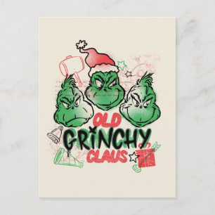 Dr. Seuss   Old Grinch Claus Postcard