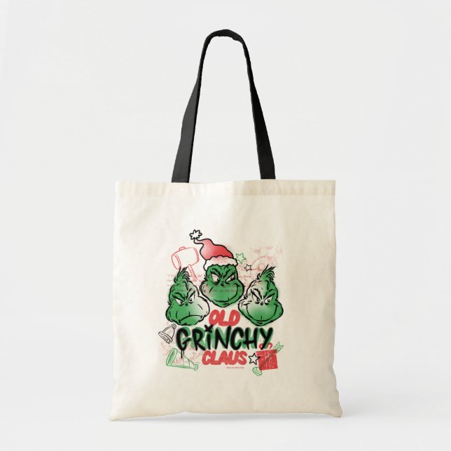 Dr. Seuss | Old Grinch Claus Tote Bag (Front)