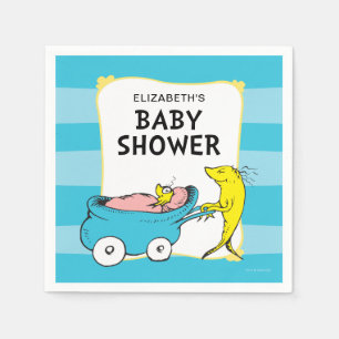Dr. Seuss One Fish - Boy Baby Shower Napkin