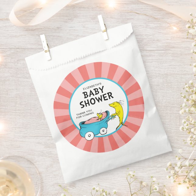Dr. Seuss | One Fish - Girl Baby Shower Favour Bag (Clipped)