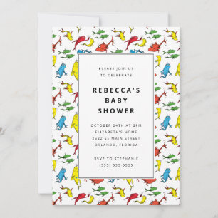 Dr. Seuss - One Fish, Two Fish   Baby Shower Invitation