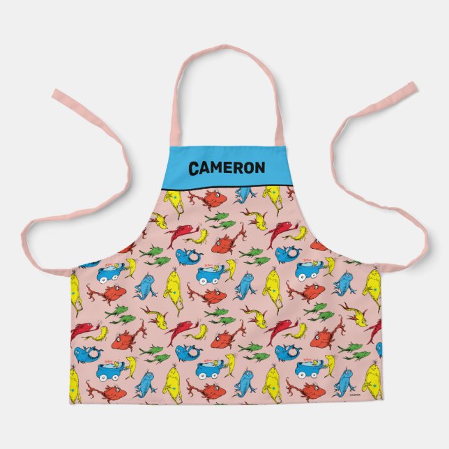 Dr. Seuss | One Fish Two Fish Pattern Apron (Front)