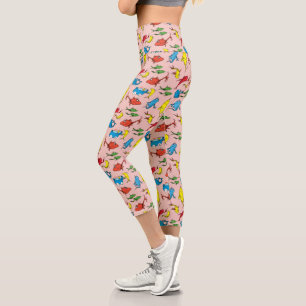 Dr. Seuss One Fish Two Fish Pattern Capri Leggings