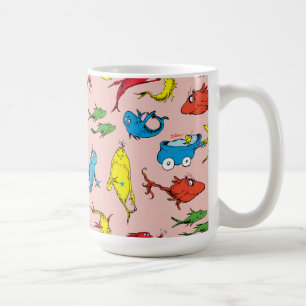 Dr. Seuss   One Fish Two Fish Pattern Coffee Mug