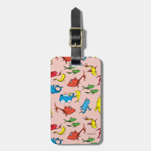 Dr. Seuss One Fish Two Fish Pattern Luggage Tag