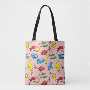 Dr. Seuss One Fish Two Fish Pattern Tote Bag