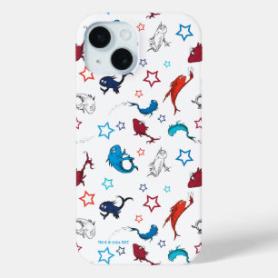 Dr. Seuss   One Fish Two Fish Star Pattern iPhone 15 Case