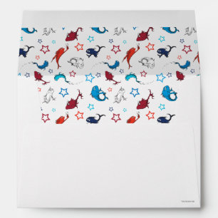 Dr. Seuss   One Fish Two Fish Star Pattern Envelope