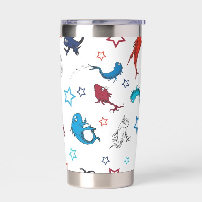 Dr. Seuss | One Fish Two Fish Star Pattern Insulated Tumbler (Left)