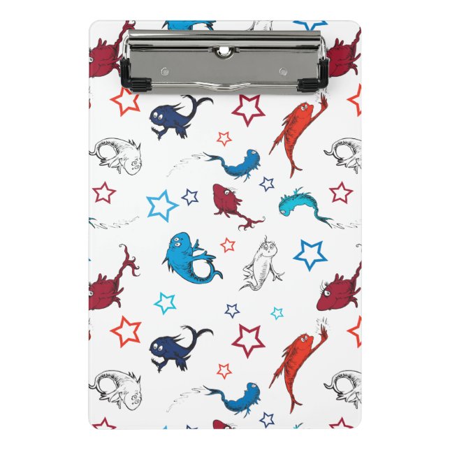 Dr. Seuss | One Fish Two Fish Star Pattern Mini Clipboard (Front)