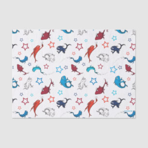 Dr. Seuss   One Fish Two Fish Star Pattern Tissue Paper