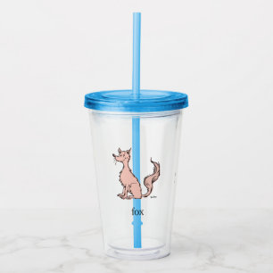 Dr. Seuss   Pink Fox Acrylic Tumbler
