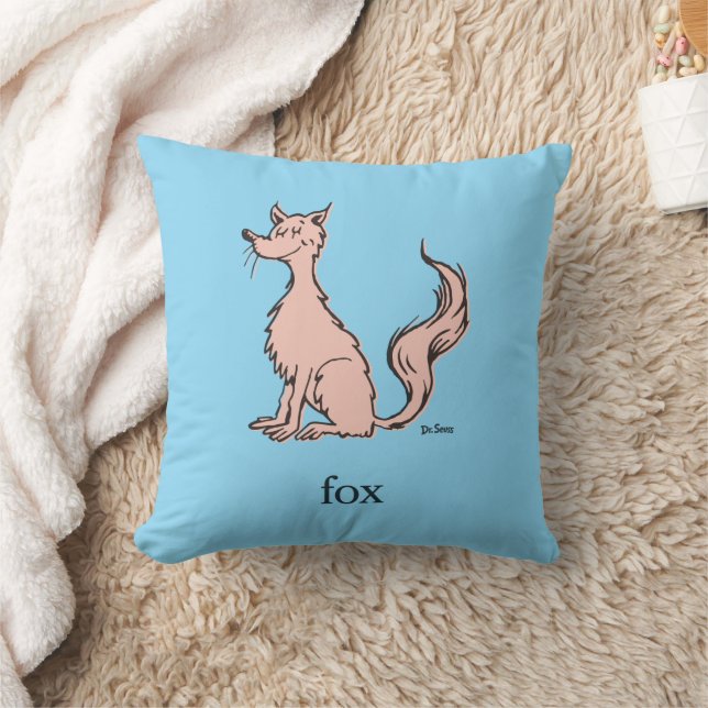 Dr. Seuss | Pink Fox Cushion (Blanket)