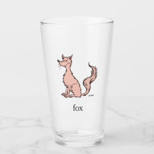 Dr. Seuss Pink Fox Glass