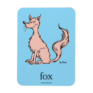 Dr. Seuss Pink Fox Magnet