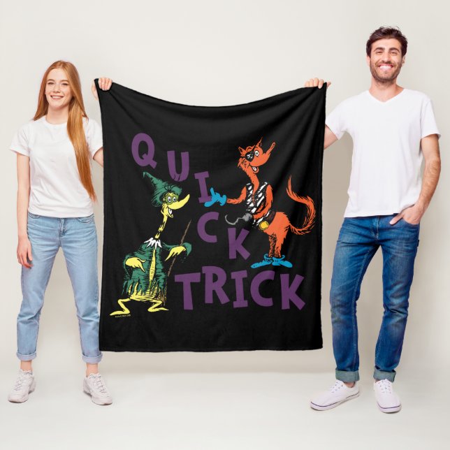 Dr. Seuss | Quick Trick Halloween Graphic Fleece Blanket (In Situ)