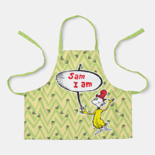 Dr. Seuss   Sam-I-Am Holding Sign Apron