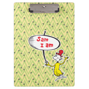 Dr. Seuss   Sam-I-Am Holding Sign Clipboard