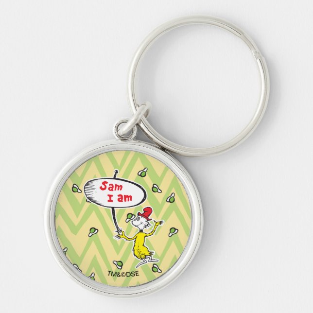 Dr. Seuss | Sam-I-Am Holding Sign Key Ring (Front)