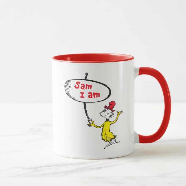 Dr. Seuss | Sam-I-Am Holding Sign Mug (Right)