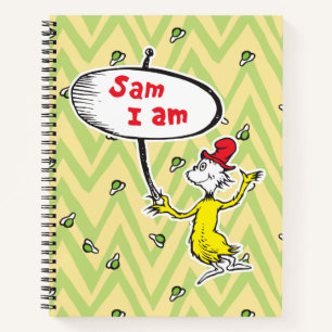 Dr. Seuss Sam-I-Am Holding Sign Notebook