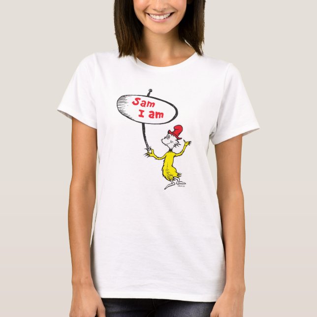 Dr. Seuss | Sam-I-Am Holding Sign T-Shirt (Front)