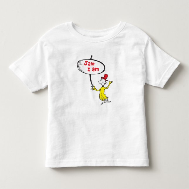 Dr. Seuss | Sam-I-Am Holding Sign Toddler T-Shirt (Front)