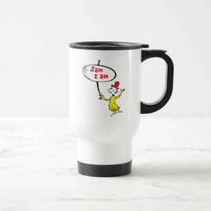 Dr. Seuss   Sam-I-Am Holding Sign Travel Mug