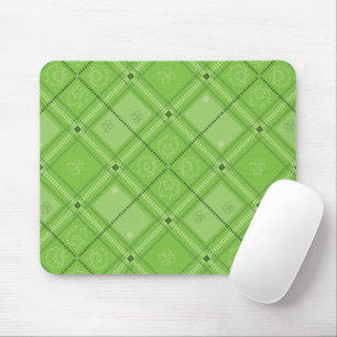 Dr. Seuss   St. Patrick's Day Plaid Pattern Mouse Pad