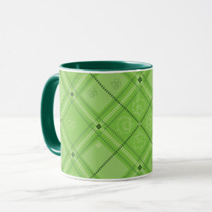 Dr. Seuss   St. Patrick's Day Plaid Pattern Mug