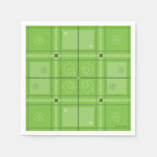 Dr. Seuss   St. Patrick's Day Plaid Pattern Napkin