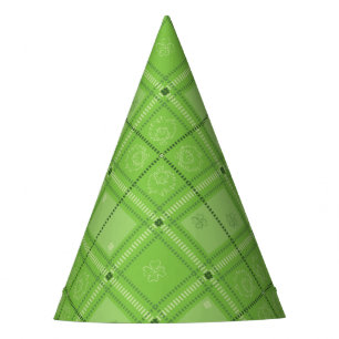 Dr. Seuss   St. Patrick's Day Plaid Pattern Party Hat